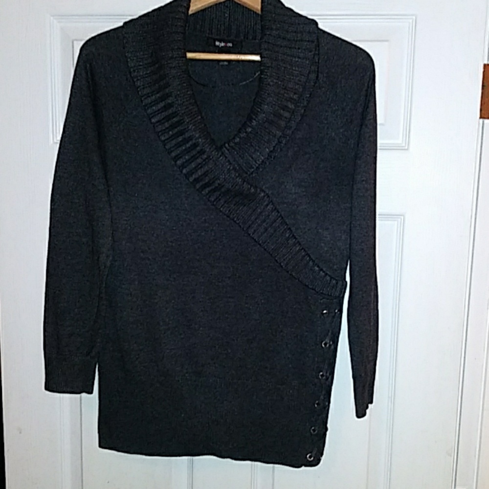 Dark Grey Woman's Sweater By Style&Co.